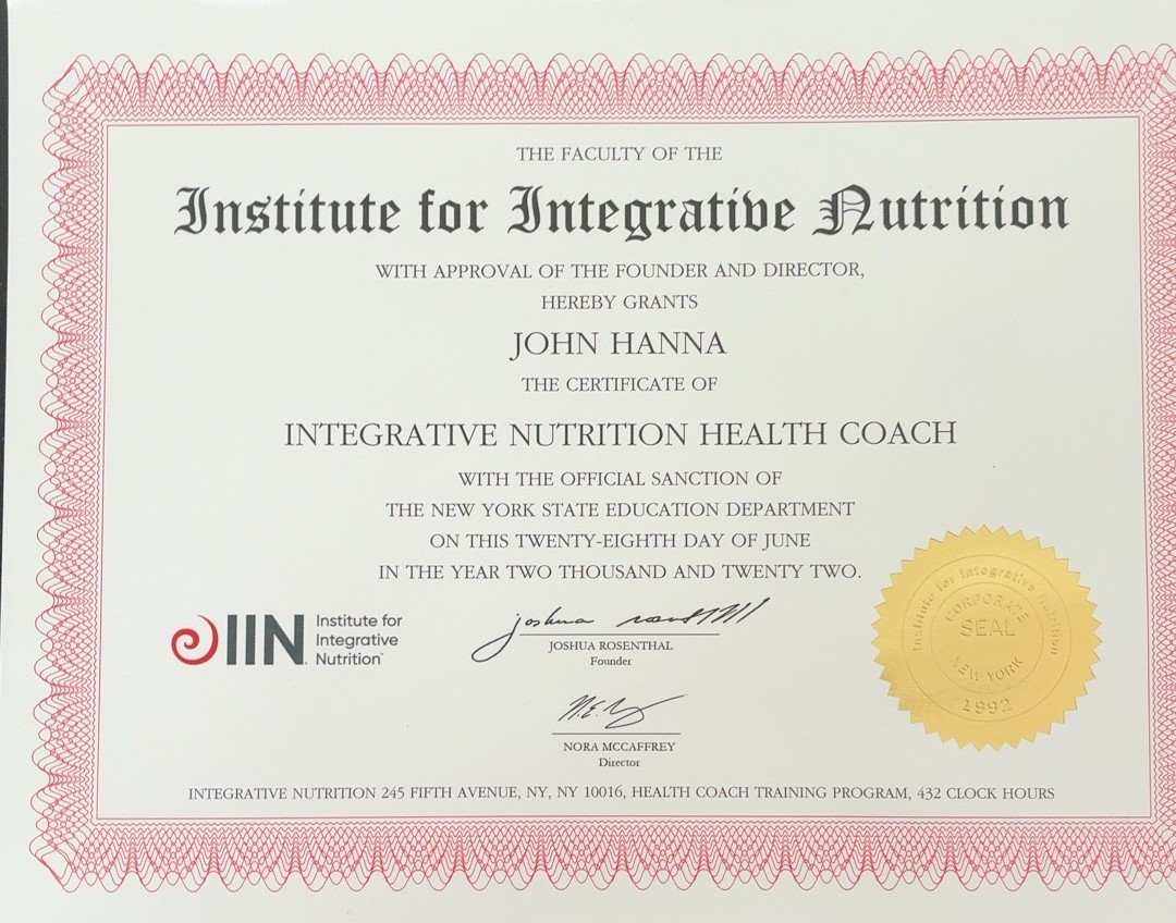 Integrative Nutrition Health Coach document preview
